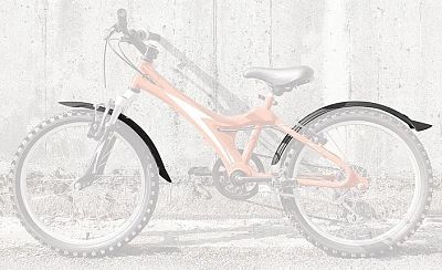 Превью  Комплект велосипедных крыльев SKS Velo 55 Junior Set 24" Чёрный